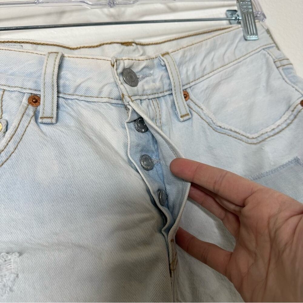 Levis‎ Button Fly Denim Cutoff Shorts 26 - Picture 3 of 8